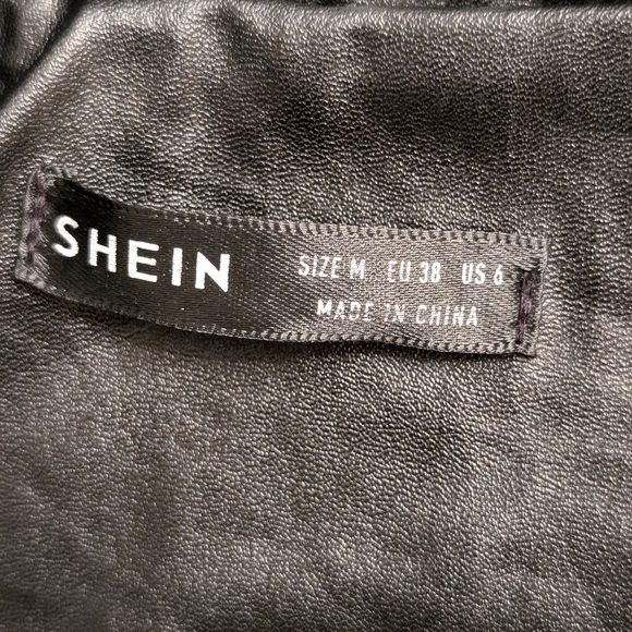 Shein faux leather jacket oversized size M - Picture 8 of 9